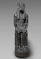 Statue of a seated Anubis, Stone - Granodiorite