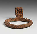 Key on a ring, Iron or copper alloy, rusted