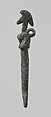 Harpoon or "Horus Spear" amulet, Bronze or cupreous alloy