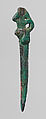 Harpoon or "Horus Spear" amulet, Bronze or cupreous alloy