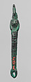 Harpoon or "Horus Spear" amulet, Bronze or cupreous alloy