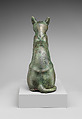 Cat Statuette intended to contain a mummified cat, Leaded bronze