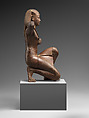 Statuette of an ancestral king, Wood, formerly clad with lead sheet