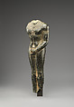 Headless unshrouded ithyphallic deity statuette, Serpentinite