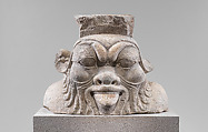 Colossal head from a Bes-image, Limestone