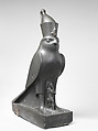 Statue of Horus as a falcon protecting King Nectanebo II, Metagraywacke