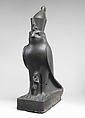 Statue of Horus as a falcon protecting King Nectanebo II, Metagraywacke