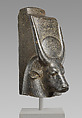 Head of a cow goddess, Porphyritic diorite