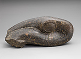 Head from a statue of a cobra, Granite gneiss