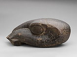 Head from a statue of a cobra, Granite gneiss