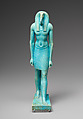 Striding Thoth, Faience