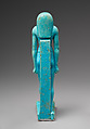 Striding Thoth, Faience