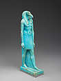 Striding Thoth, Faience
