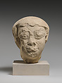 Head of statue, Limestone