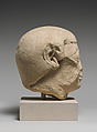 Head of statue, Limestone