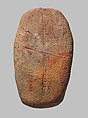 Mold for an Amulet of Bes with a Tambourine, Pottery