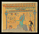 Osiris and the Goddess of the West, Hugh R. Hopgood, Tempera on paper
