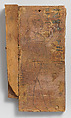 Coffin fragment of Pakherenkhonsu, Wood, ink