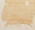 Mummy Cloth Fragment of Nesitanebtasheru, Linen