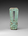Top of sistrum, Light blue faience