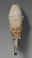 Head from an Osiride Statue of Hatshepsut, Limestone, paint