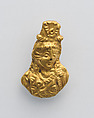 Pendant:  Bust of Isis, Gold