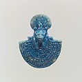 Aegis of Sakhmet or Bastet, Faience