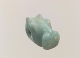 Hippopotamus-head amulet, Feldspar