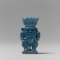 Bes-Image Amulet, Faience