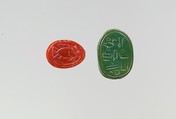 Scarab with Tilapia Fish, Jasper (red)