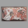 Block from a Relief Depicting a Battle, Sandstone, paint
