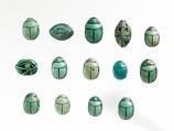 Scarab Inscribed for the King's Daughter Neferure, Steatite (glazed)