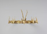 Headband with Heads of Gazelles and a Stag Between Stars or Flowers, Gold