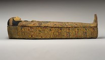 Coffin of the Chantress of Amun Ansenmes, Wood, paste, paint