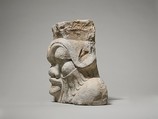 Column Capital in the form of a Bes-image, Limestone