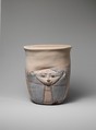 Neck of a Wide-Mouthed Hathor Jar, pottery, slip, paint