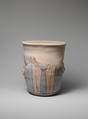 Neck of a Wide-Mouthed Hathor Jar, pottery, slip, paint