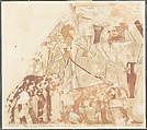 Syrians Bringing an Elephant and a Bear, Tomb of Rekhmire, Nina de Garis Davies, Paper, tempera paint, ink