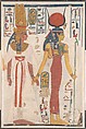 Queen Nefertari being led by Isis, Charles K. Wilkinson, Tempera on paper