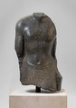 Torso of an official of Nectanebo I, Gray green diorite