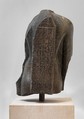 Torso of an official of Nectanebo I, Gray green diorite