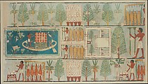 Funeral Ritual in a Garden, Tomb of Minnakht, Charles K. Wilkinson, Tempera on paper