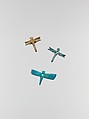 Dragonfly amulet, Faience