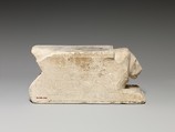 Model of a temple door bolt with recumbent lion, Limestone