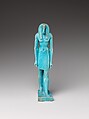 Striding Thoth, Faience