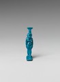 Nephthys amulet, Faience
