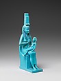 The Goddess Isis and her Son Horus, Faience