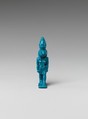 Horus amulet, Faience
