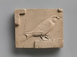 Relief plaque with a swallow, Limestone