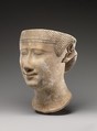 Partial female head, Limestone